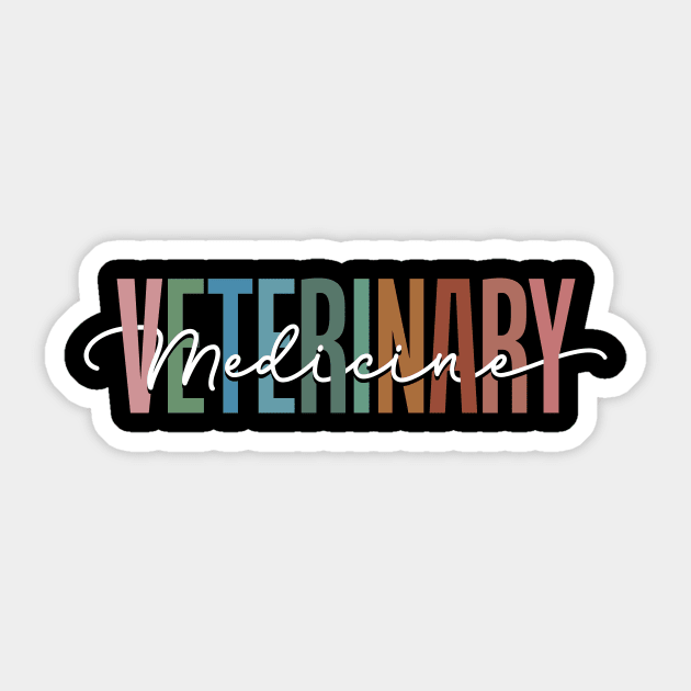 Veterinary Medicine Sticker by TheDesignDepot